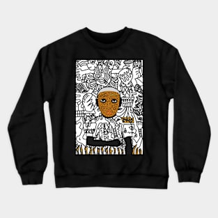 MaleMask NFT with DoodleEye Color and DarkSkin Color - Unnamed Crewneck Sweatshirt